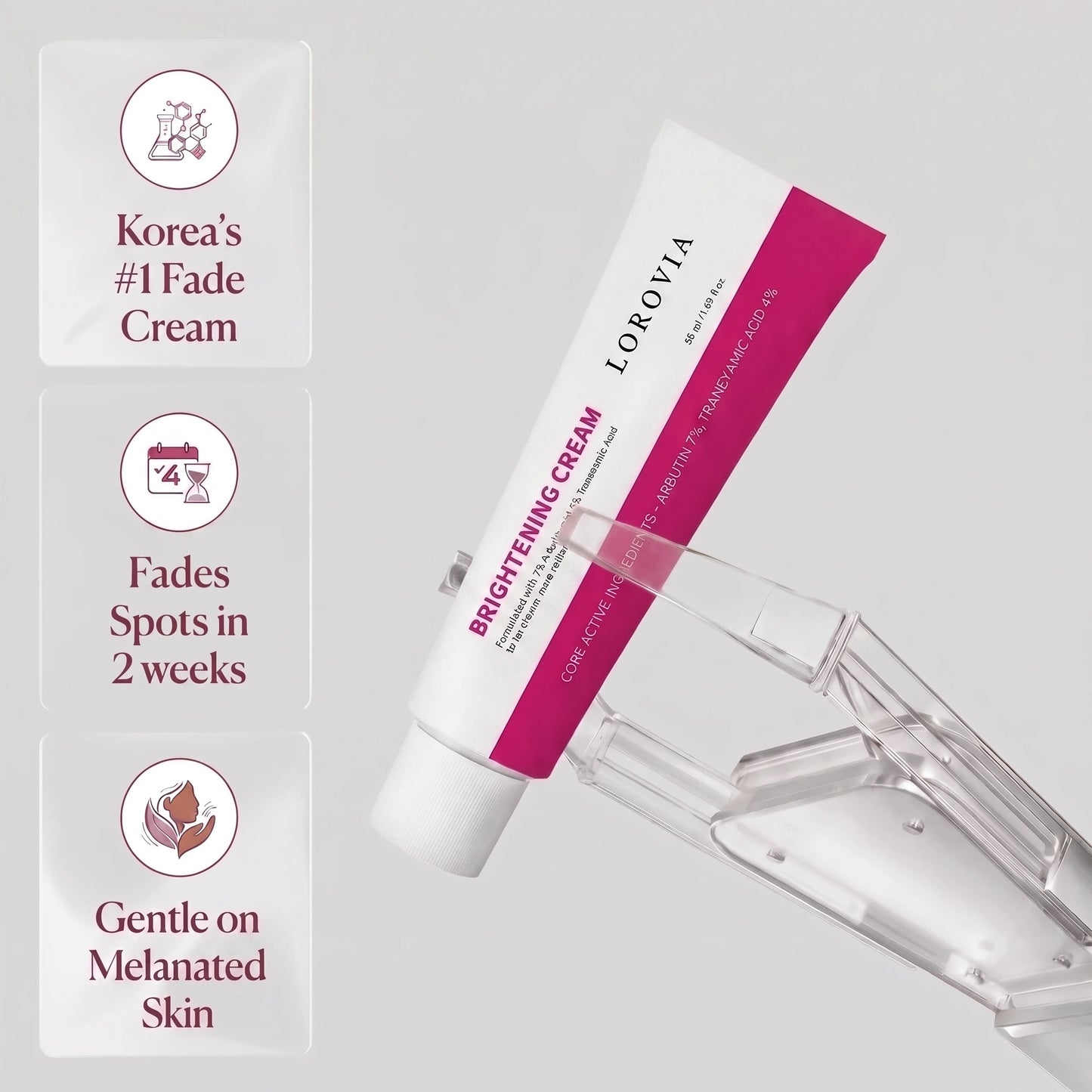 LOROVIA™ Korean Advanced Arbutin Brightening Cream